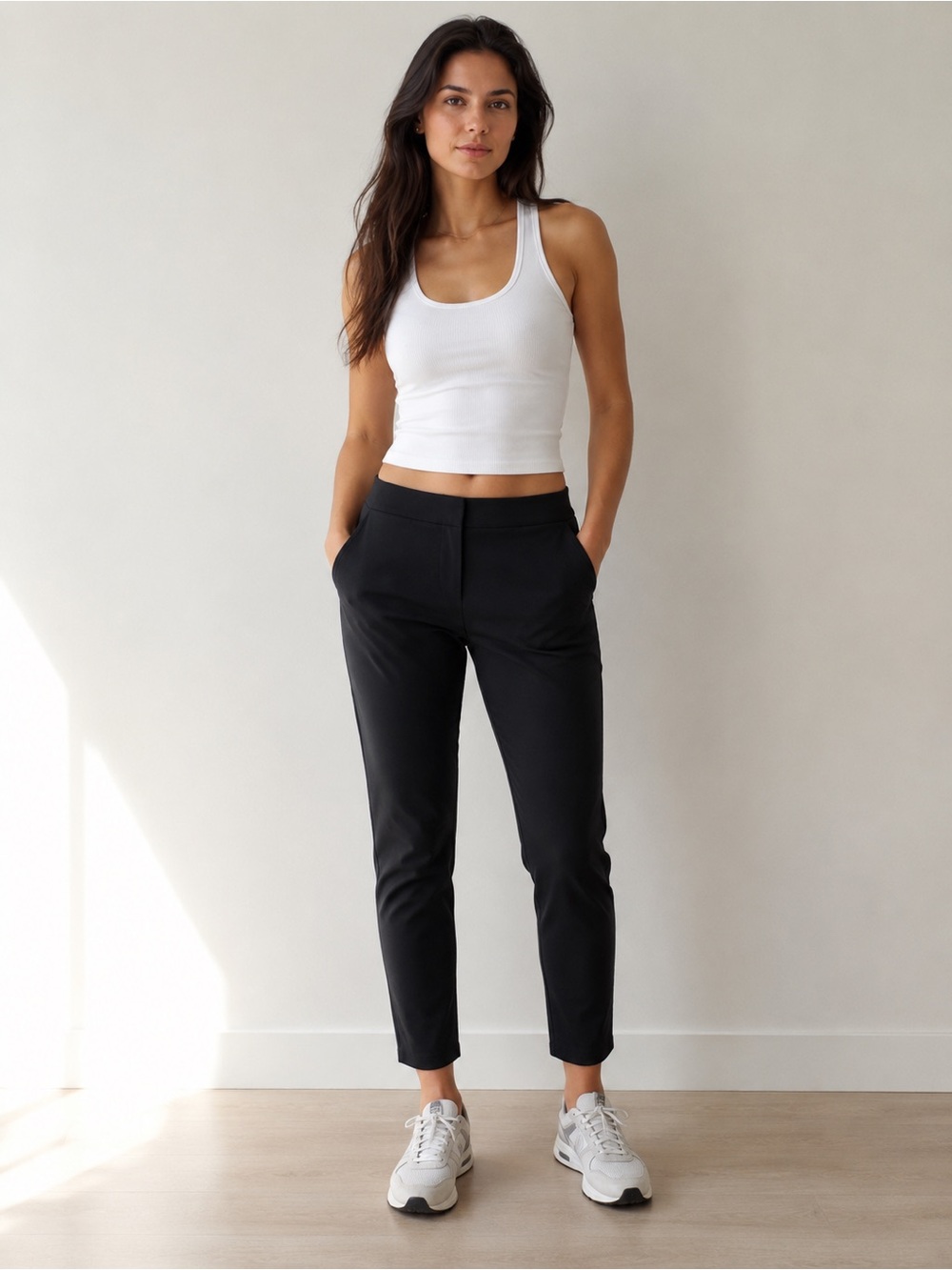 Lululemon Reflective Stretch Trouser Pants Black Women’s Size 4 27” Inseam